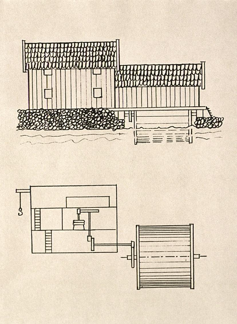 Mølleanlegget til Johan Steinegger i Kvalvågen i Lindås, eit forsøk på å utnytta tidvatnet.
