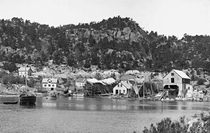 Sagvåg (Jensaneset) tidleg på 1900-talet