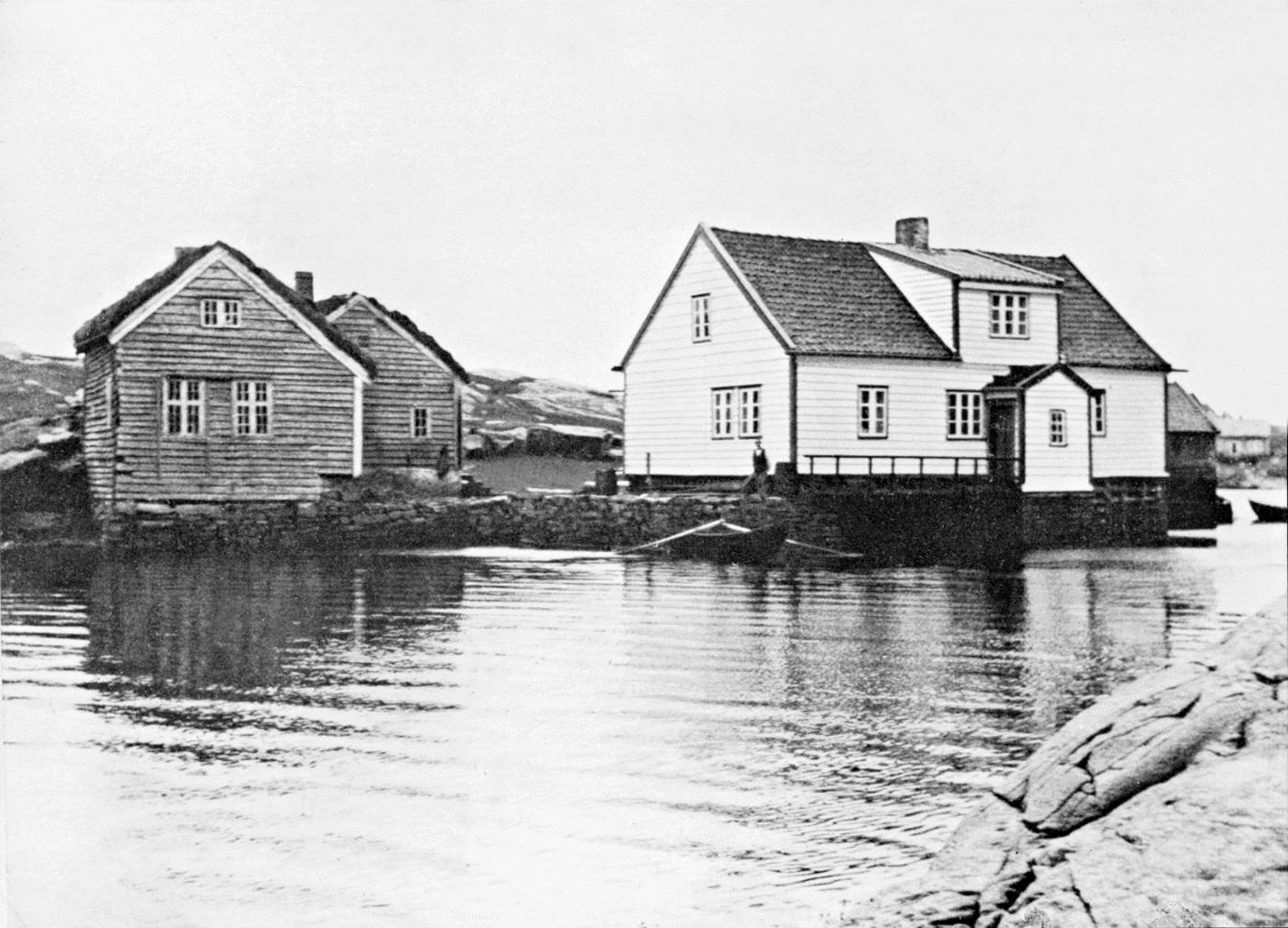 Kræmmerholmen tidleg på 1900-talet