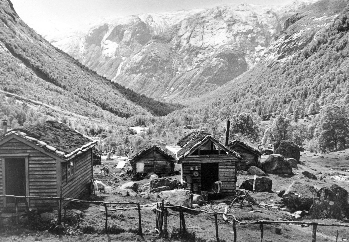 Steinslandsstølen kring 1950