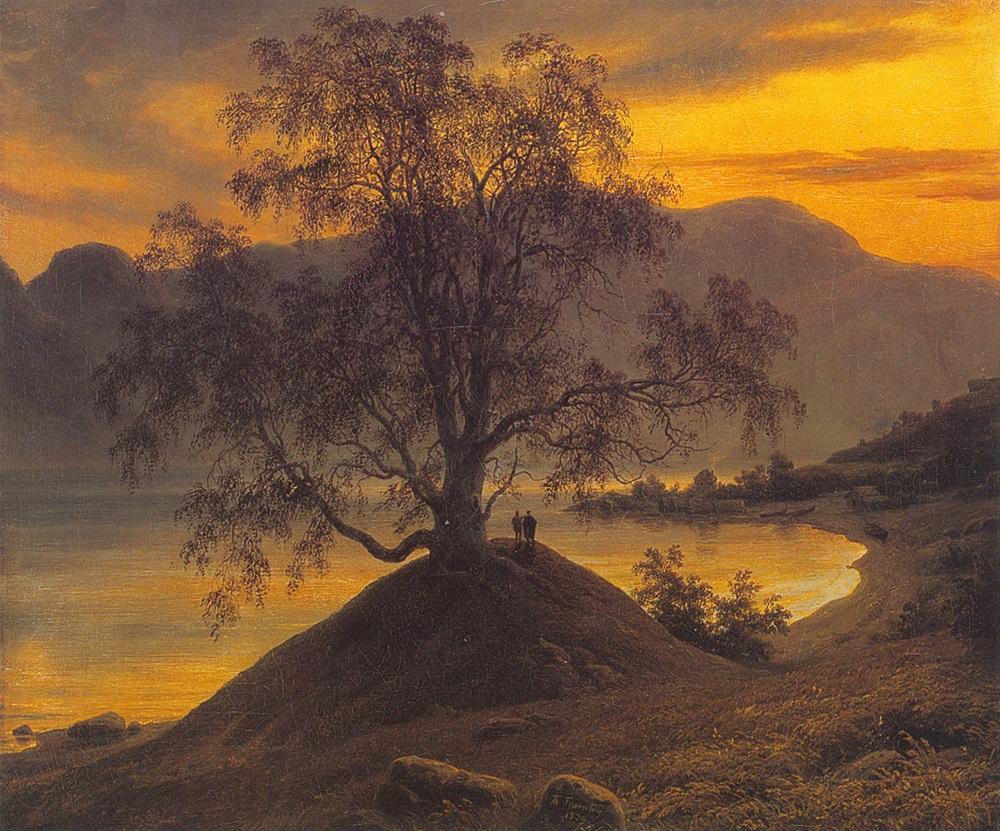 Fearnley sitt måleri "Slindebirken" frå 1839, vert omtala som eit av dei kanoniserte verka i norsk målarkunst. Fearnley var på Slinde i 1826 saman med I. C. Dahl.
