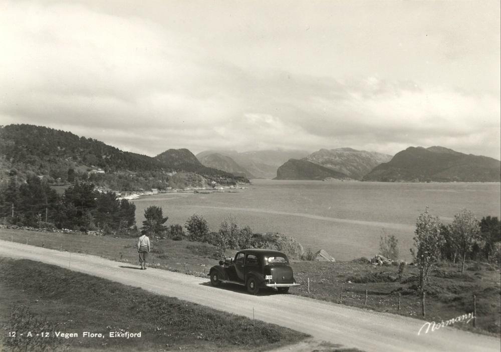 Den nye vegen mellom Klavelandet og Brandsøy på 1930-talet.