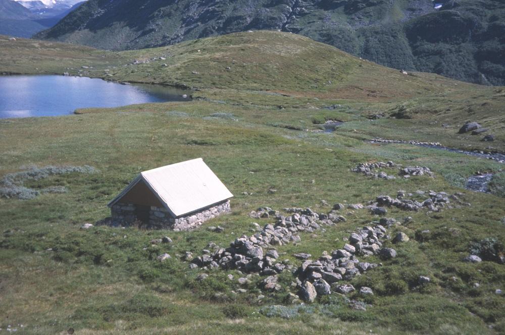 'Myklandstølen' ved Blomskredvatnet.