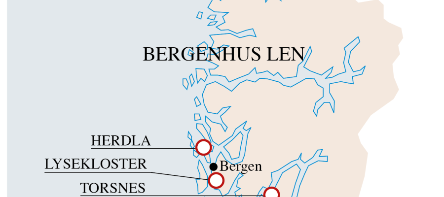 Bergenhus hovudlen kring midten av 1600-talet