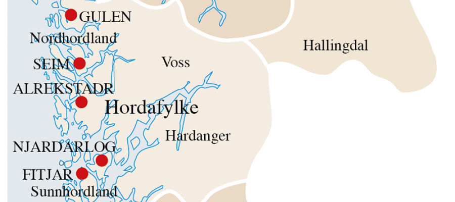 Gulatinget omfatta i høgmellomalderen både Egdafylke, Rygjafylke og Sunnmørafylke, i tillegg til Hordaland, Hardanger, Voss, Sogn og Fjordane