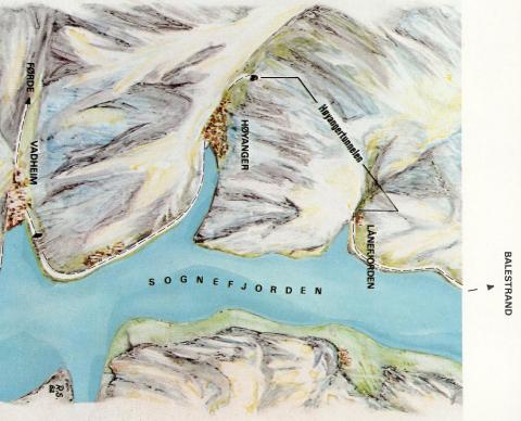 Høyangertunnelen mellom Lånefjorden og Høyanger er 7522 m og var i 1982 den lengste vegtunnelen i Nord-Europa. Vegbreidda er 8,6 m. 

