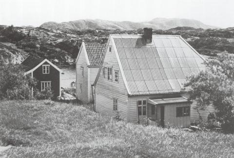 I andre halvdel av 1800-talet stod det fire bygningar i ei klynge på Børholmen. Berre små smug skilde dei. To av desse bygningane vart seinare flytta til Byrknesøy.