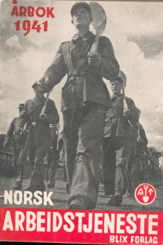 Faksimile av Norsk Arbeidsteneste (forkorta til Arbeidstenesta eller AT) si årbok for 1941. Det kom ut 4 årbøker. Alle inneheld stykke om arbeidsleirar rundt om i landet i tillegg til stoff av meir generell karakter. Arbeidstenesta gav og ut det månadlege meldingsbladet <i>Kunngjøring til Arbeidstjenesten.</i>.