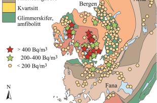 Resultater av radonmålinger i skoler og barnehager i Bergen