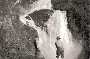 Nyastølfossen, ein av dei mektige fossane i Husedalen